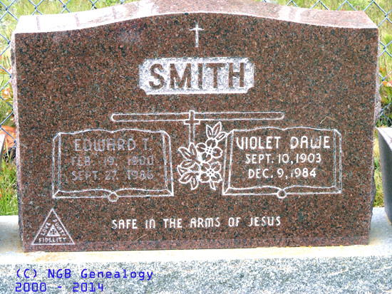 Edward T. and Violet Dawe Smith