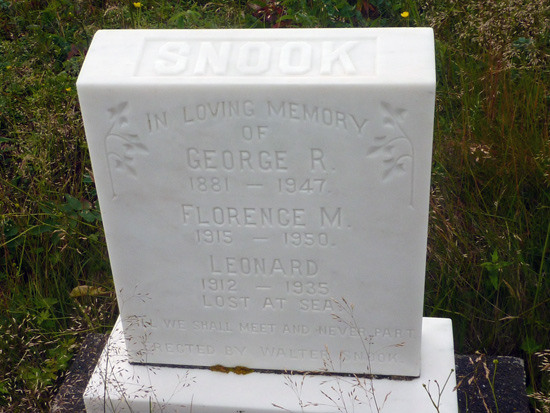 George, Florence and Leonard Snook