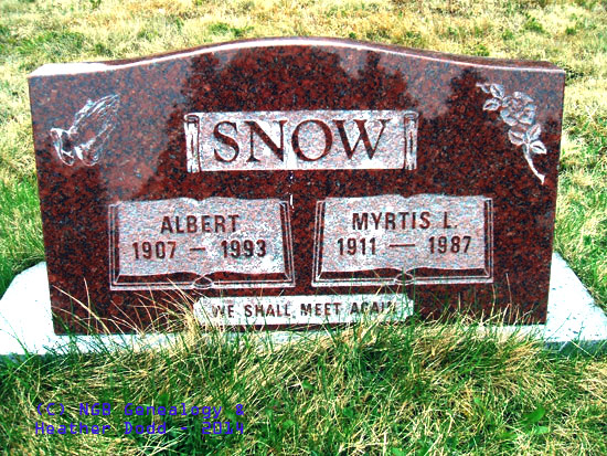 Albert & Myrtis I. Snow