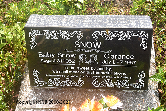 Clarence & Baby Snow