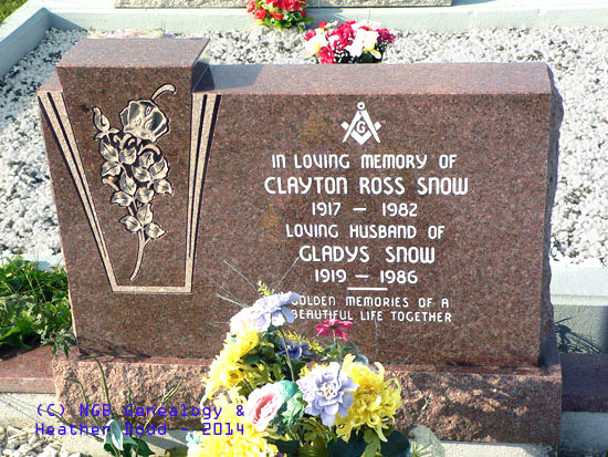 Clayton Ross and Gladys Snow