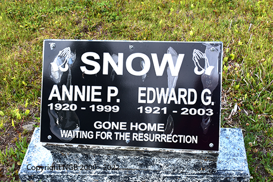 Edward G. & Annie P. Snow