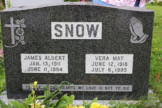 James Albert & Vera May Snow