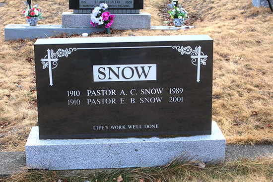 Pastors A. C. & E. B. Snow
