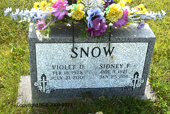 Sidney F. & Violet D. Snow