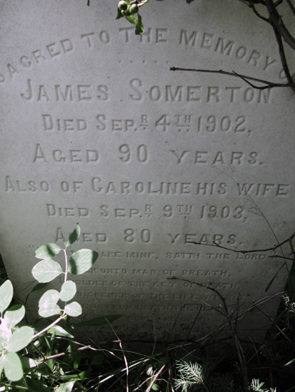 James and Caroline Somerton