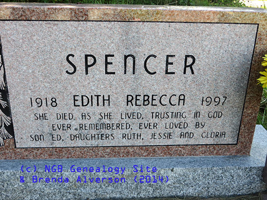 Edith Rebecca Spencer