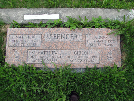 Matthew, Agnes, Matthew and Gideon Spencer