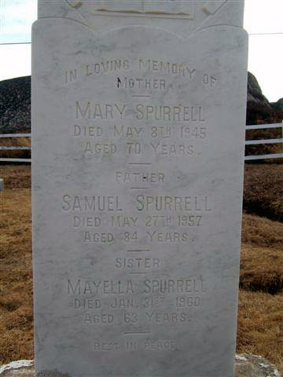 Mary, Samuel and Mayella Spurrell