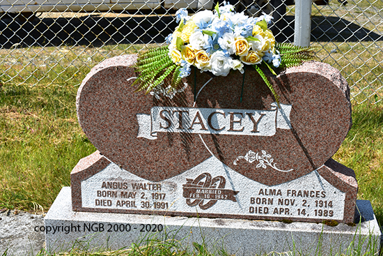 Angus Walter & Alma Frances Stacey
