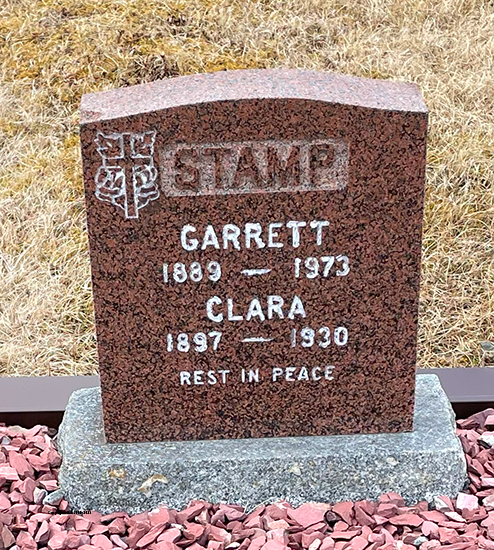 Garrett & Clara Stamp