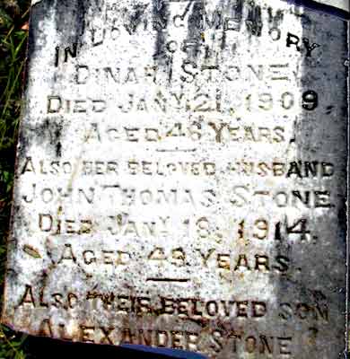 Dinah, John and Alexander Stone