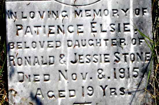 Patience Elsie Stone