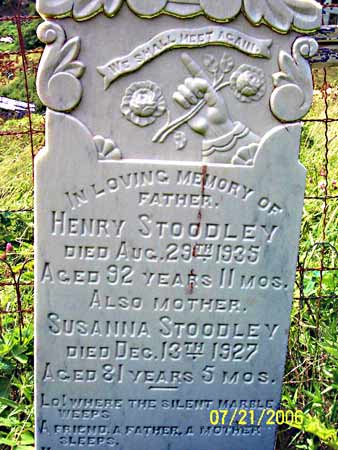 Henry and Susanna STOODLEY