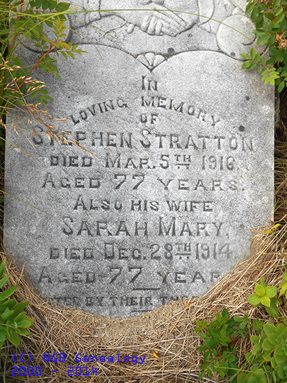 Stephen & Sarah Mary Stratten