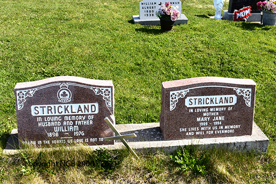 William & Mary Jane 
Strickland