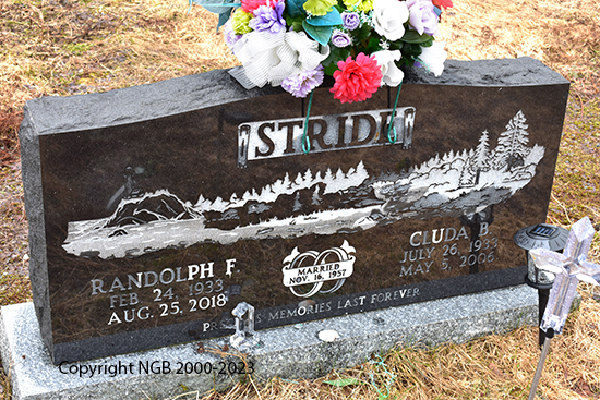 Randolpf F. & Cluda B. Stride
