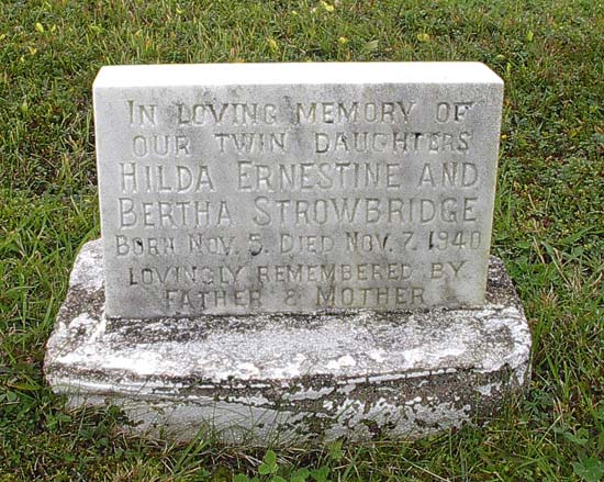 Hilda Ernestine & Bertha Strowbridge