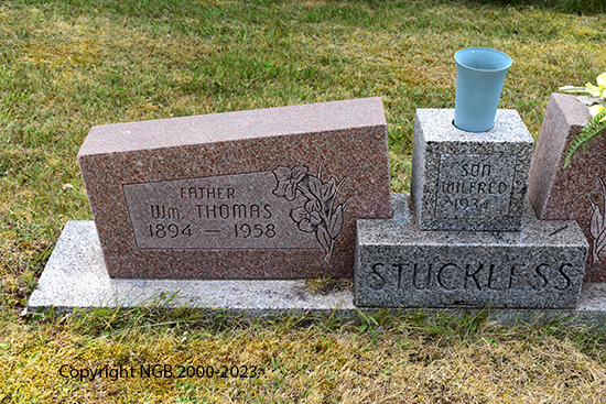 Wm Thomas & Charlotte Stuckless