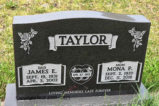 James E. & Mona P. Taylor
