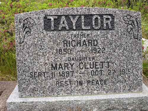 Richard & Mary Cluett Taylor