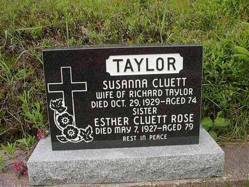 Susanna Cluett Taylor & Esther Cluett Rose