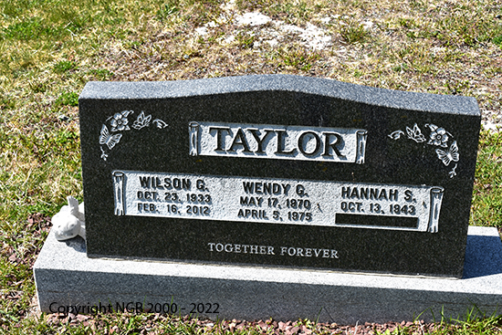 Wilson G. & Wendy G. Taylor