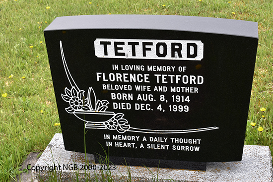 Harold & Florence Tetford 
