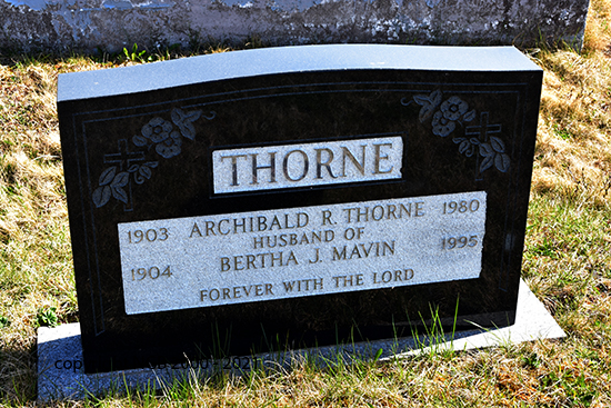 Archibald R. & Bertha J. Mavin Thorne