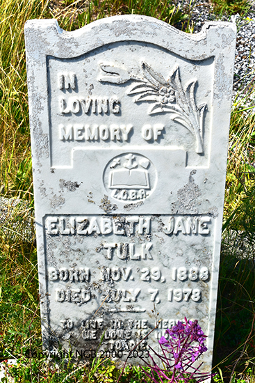 Elizabeth Jane Tulk