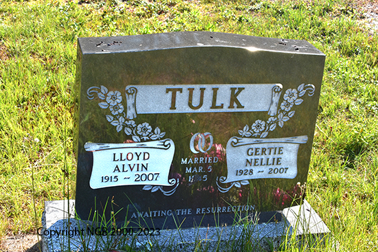 Lloyd Alvin & Gertie Nellie Tulk