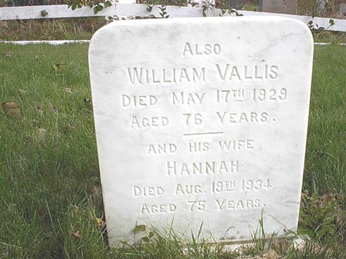 William & Hannah Vallis