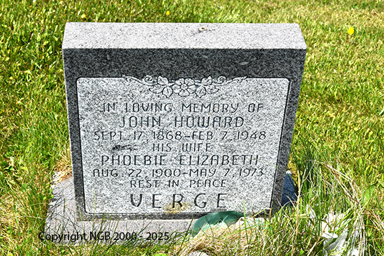 John Howard & Phoebe Elizabeth Verge