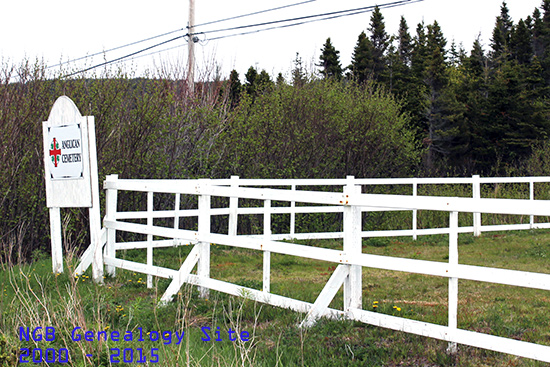 View of Cemetery Sign