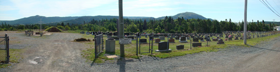 Panoramic View of Cemetery