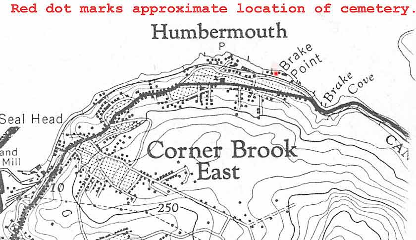 Barke's Point Cemetery Map
