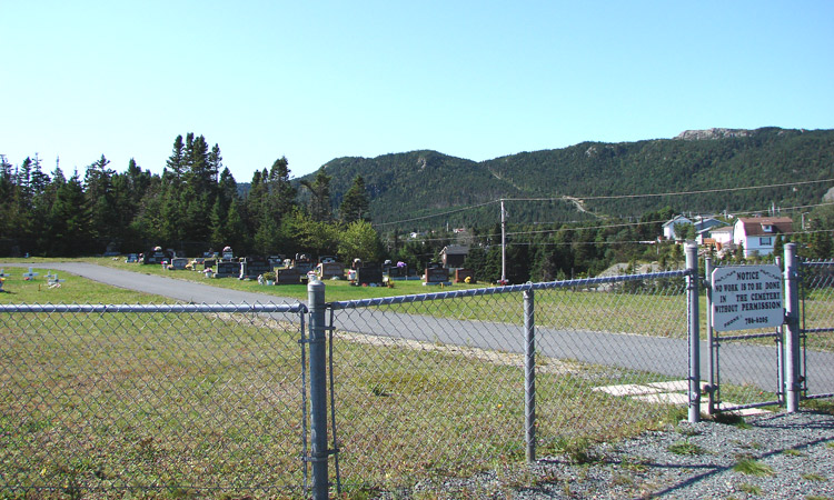 VIEW OF CEMETERY