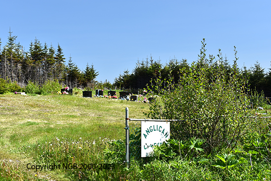 View of Cemetery Sign