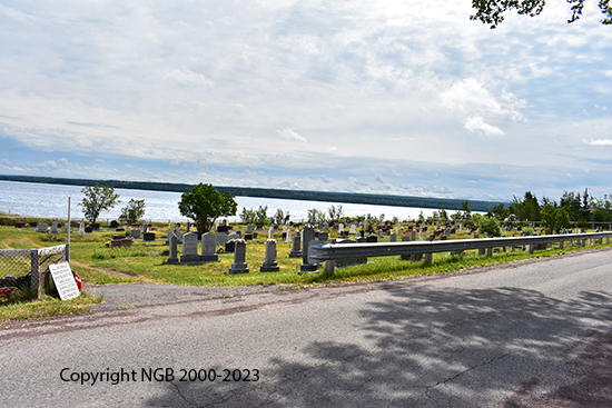 View of cemetery