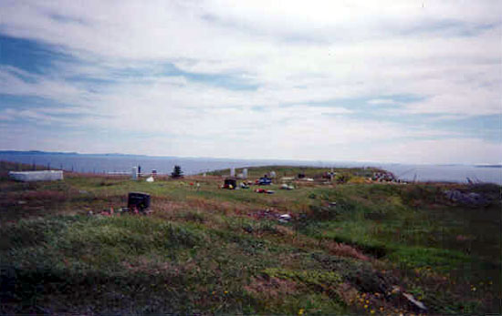View of Main Street Cemetery Job's Cove - Bay de Verde