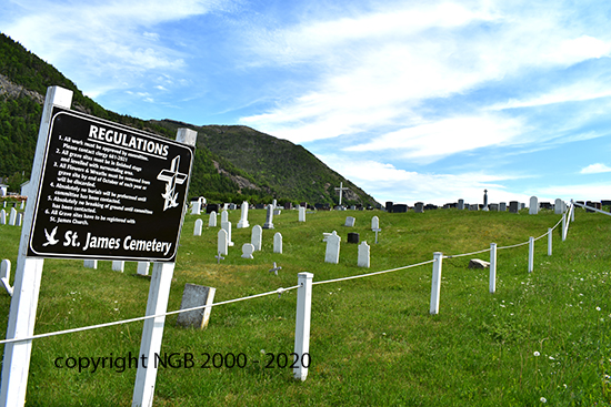 Sign & Cemetery