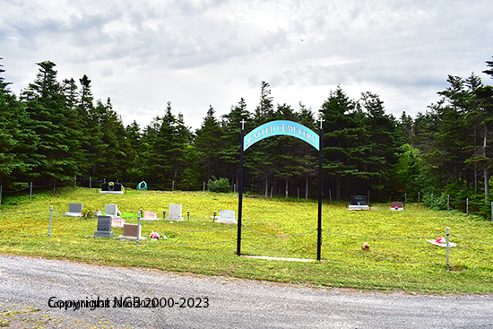 View of Cemetery Sign