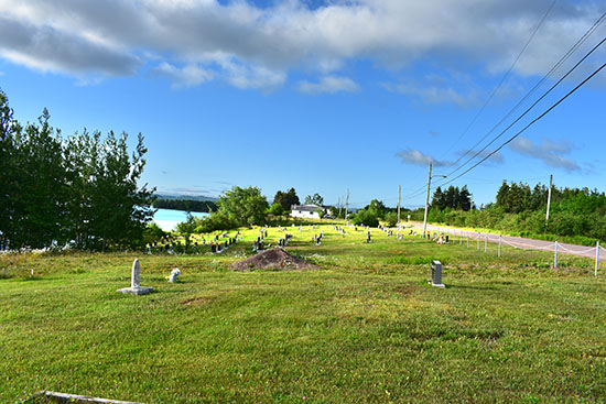 View of cemetery