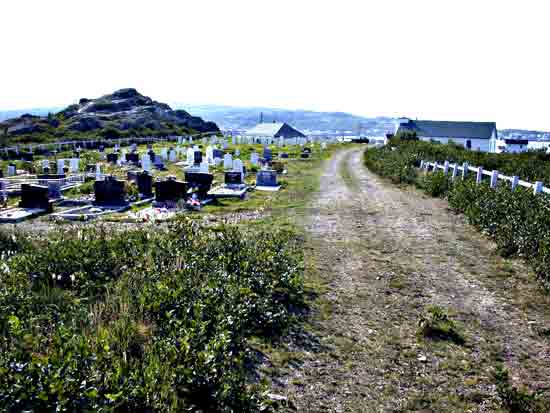 View of Cemetery from top