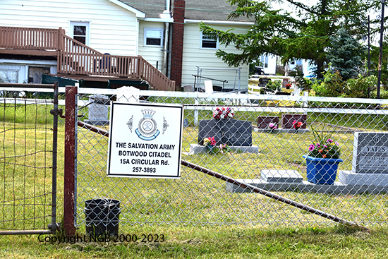 View of Cemetery Sign