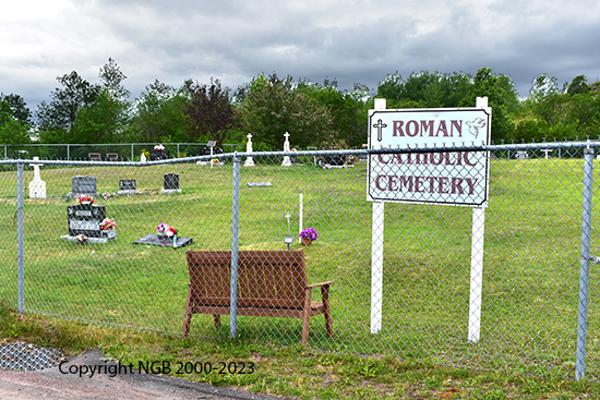 View of Cemetery Sign