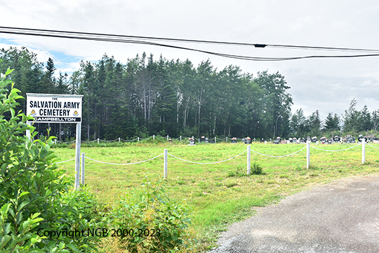 View of Cemetery Sign