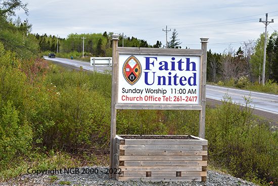 View of Cemetery Sign