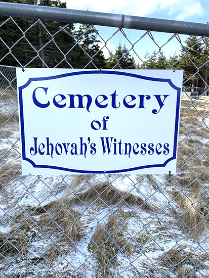 Cemetery Sign
