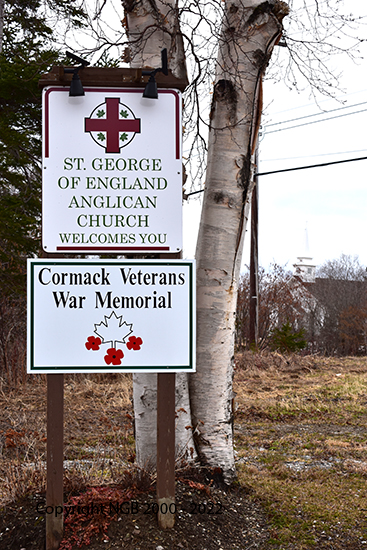 View of Cemetery Sign